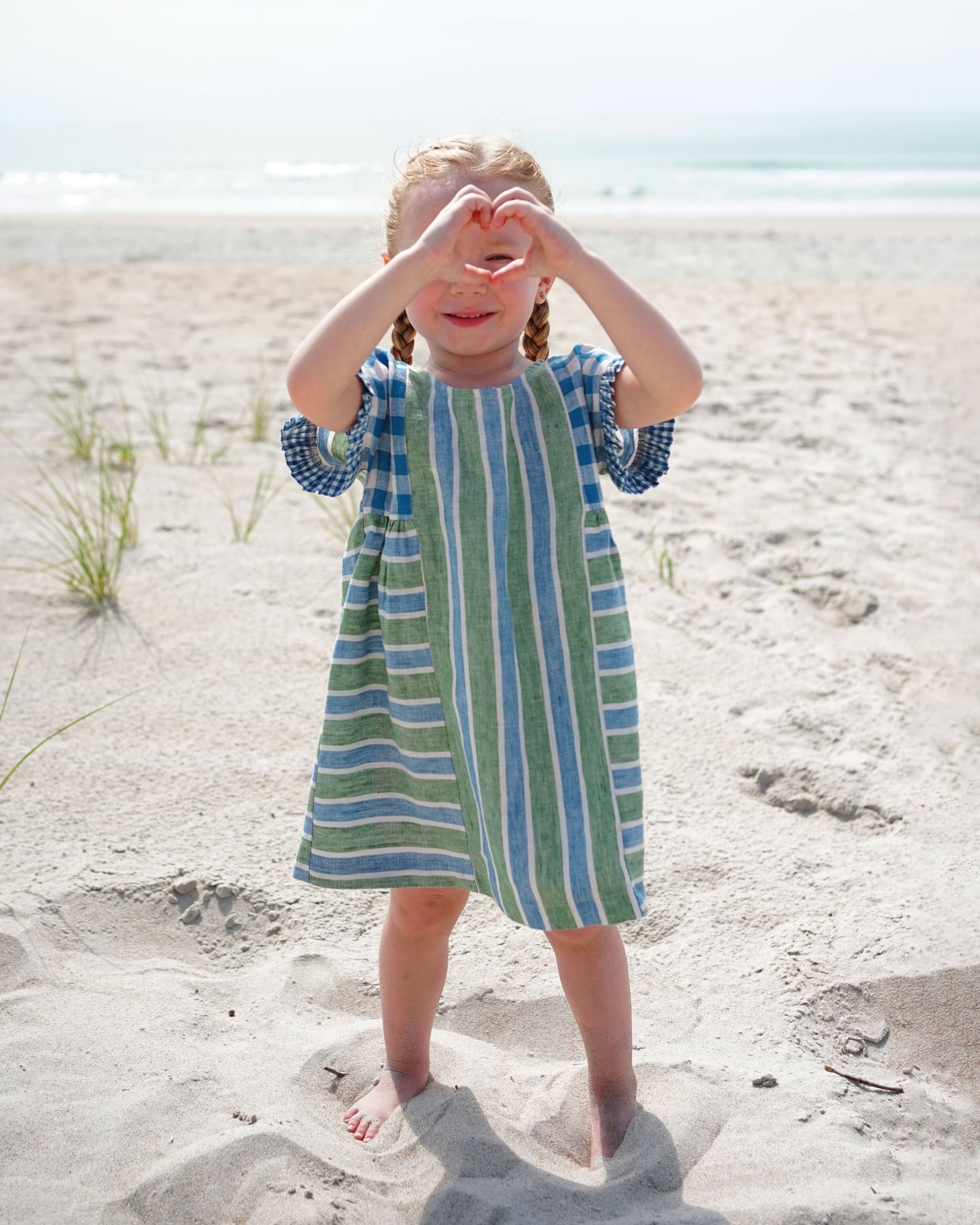 PDF střih Kids Collage Gather Dress | Šaty