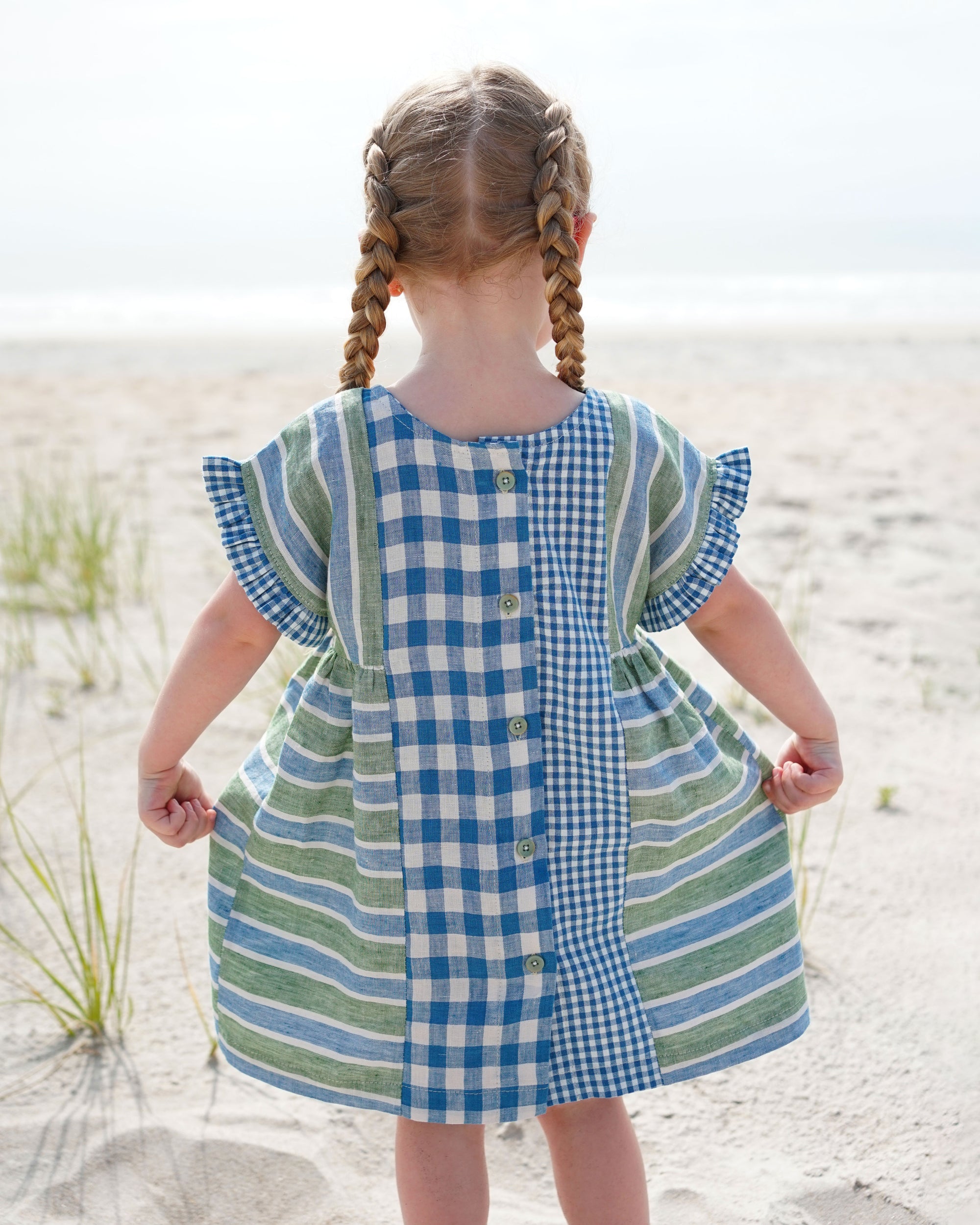 PDF střih Kids Collage Gather Dress | Šaty