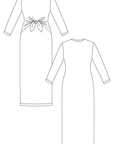 PDF střih Lyyti Tie Front Dress | Šaty