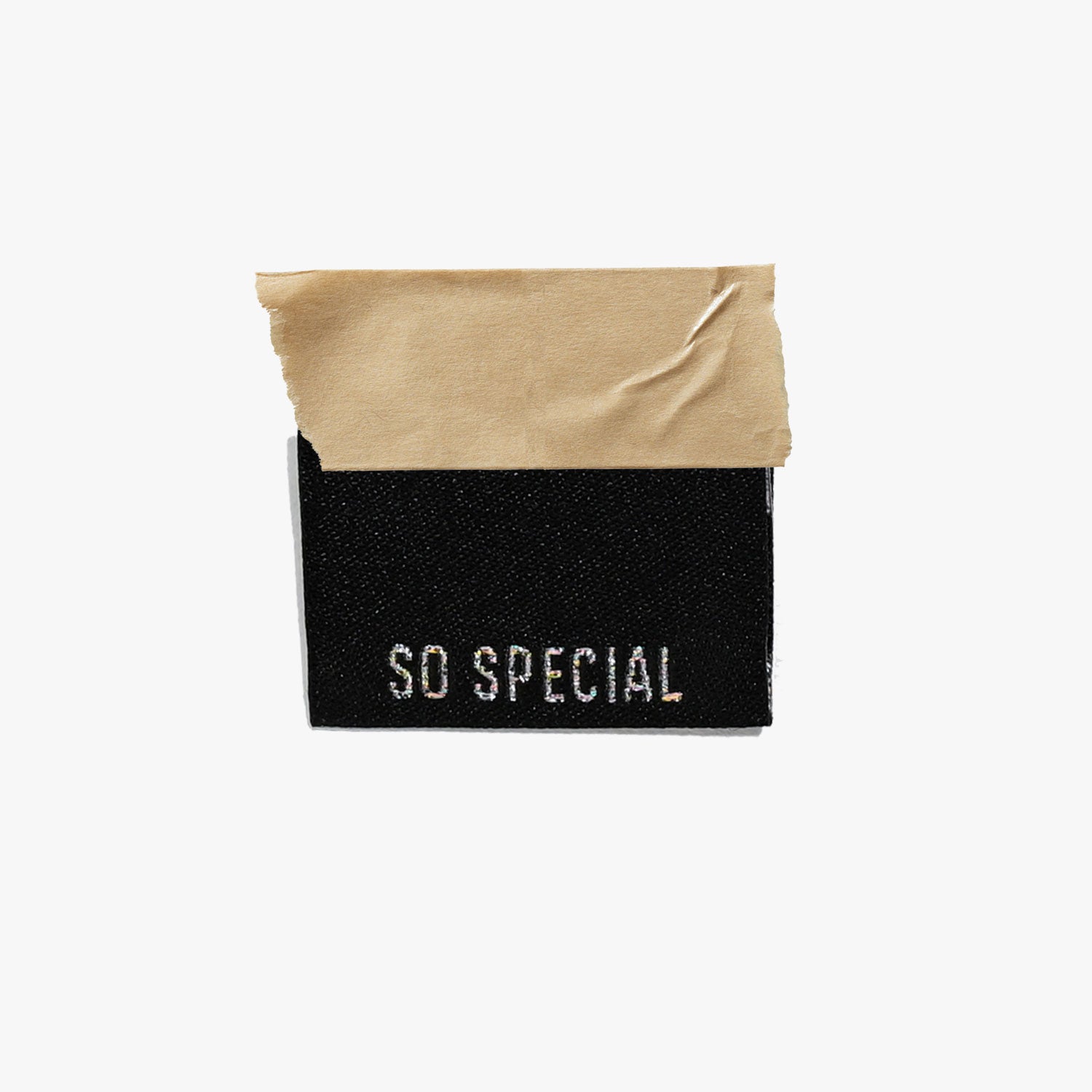 KATM štítky "Metallic Side Seam - Black"