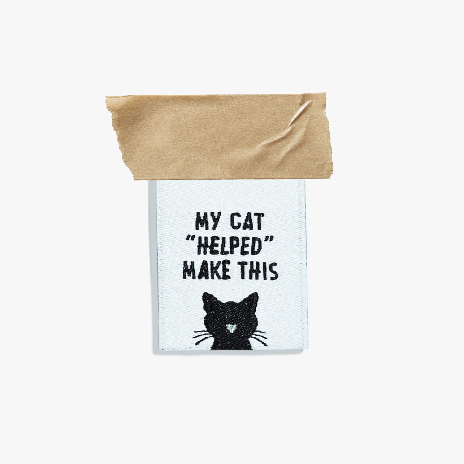 KATM štítky "My Cat "Helped" Make This"