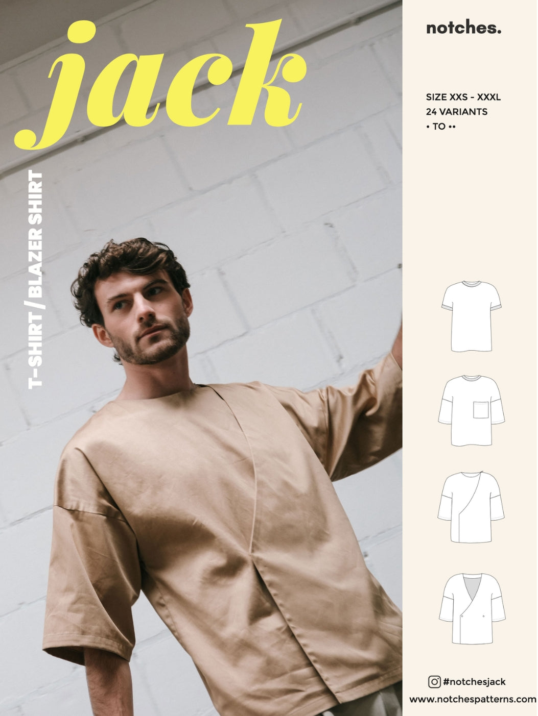 PDF střih Jack | Tričko &amp; blazer