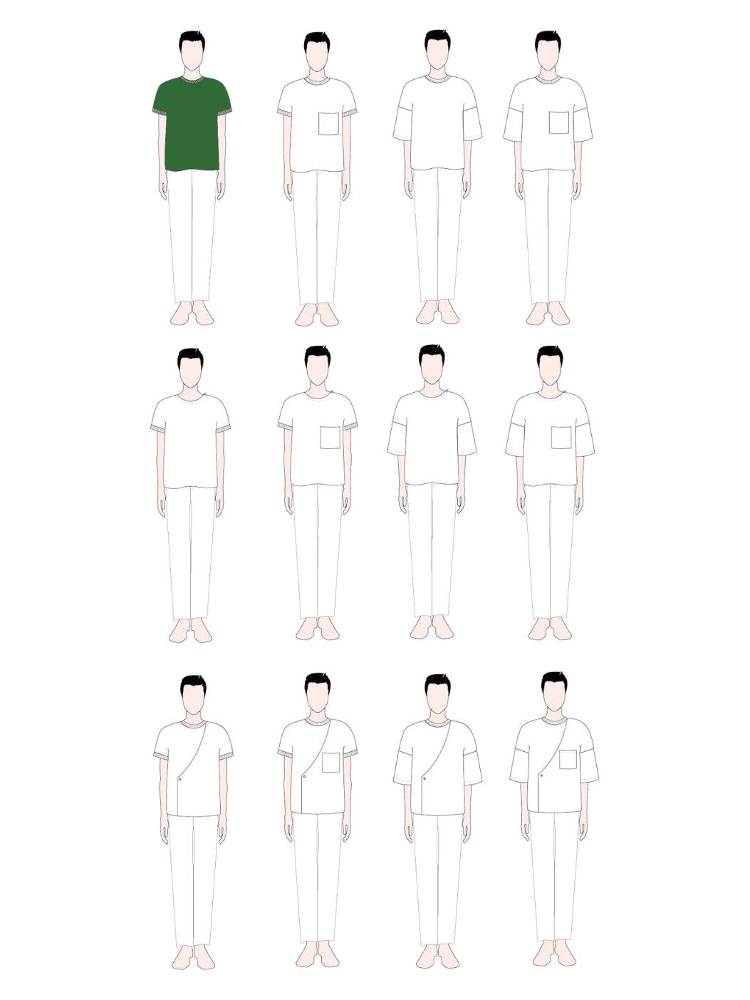 PDF střih Jack | Tričko &amp; blazer