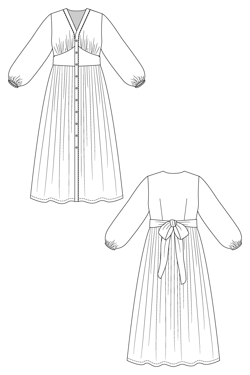 Střih Oodi Dress | Šaty