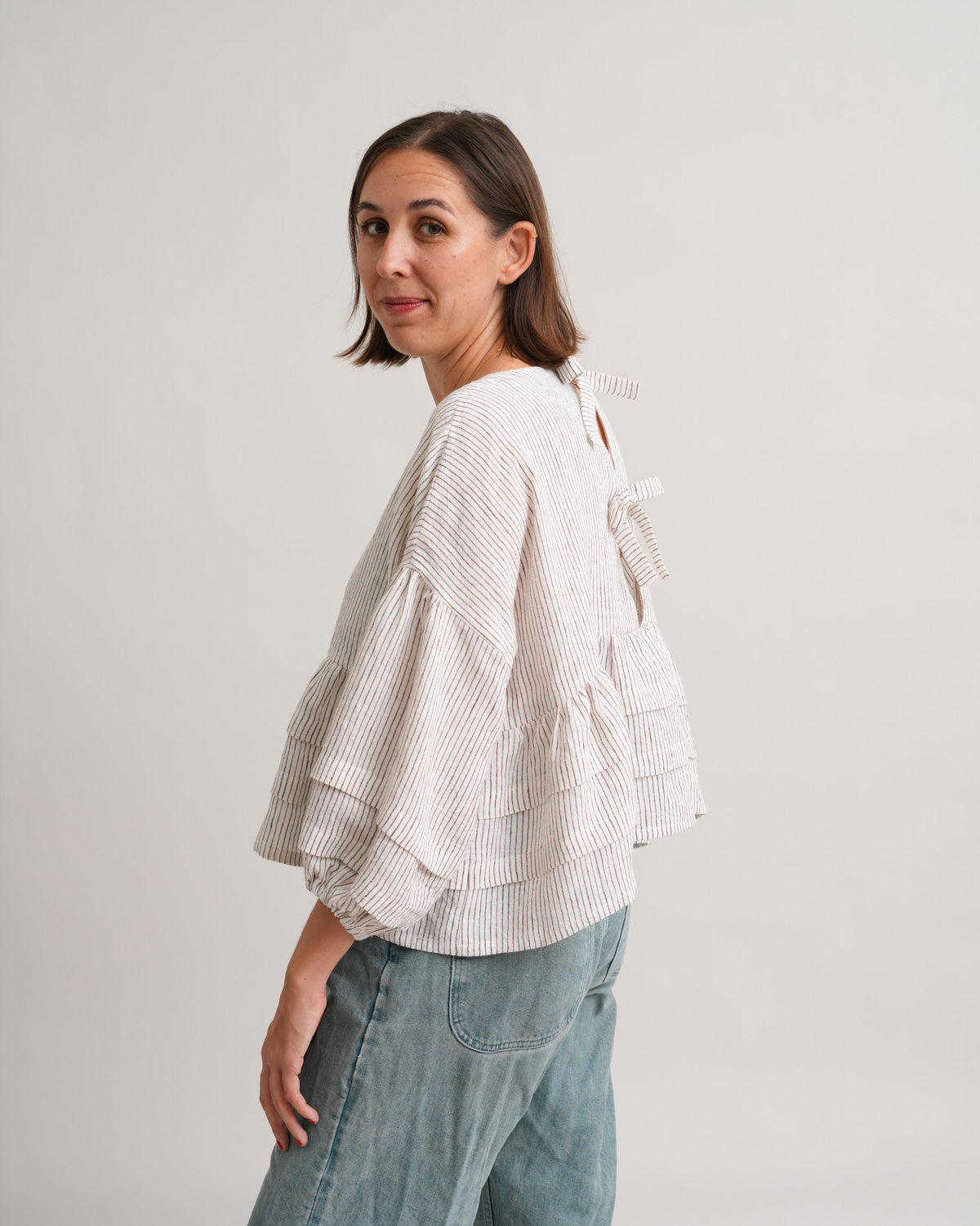 PDF střih Pintuck Poet Blouse | Top