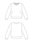 PDF střih Sloane sweatshirt | Mikina