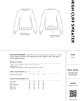 Papírový střih High Cuff Sweater