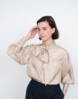 Papírový střih Tie Bow Blouse