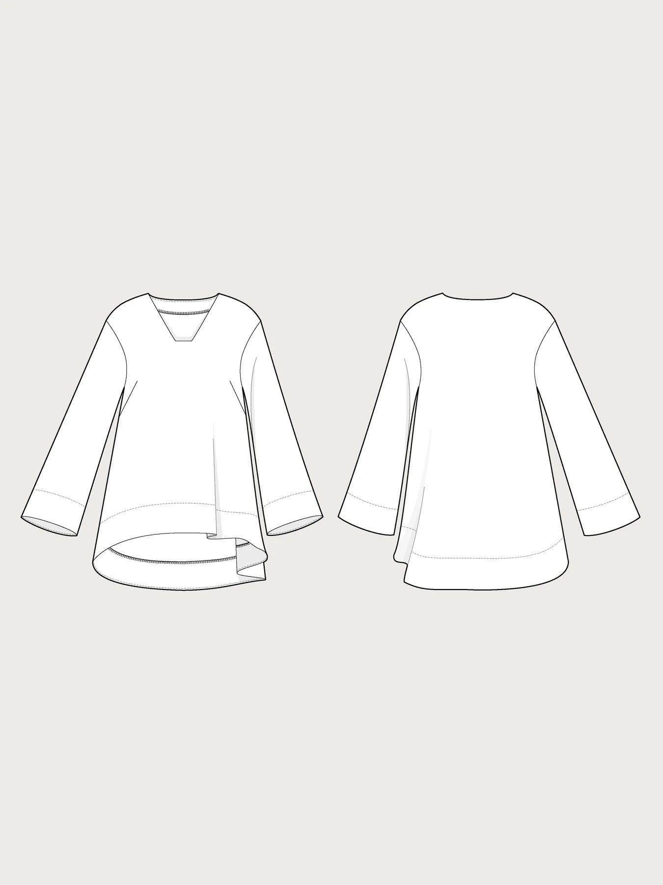 Papírový střih A-Line Tunic | Top
