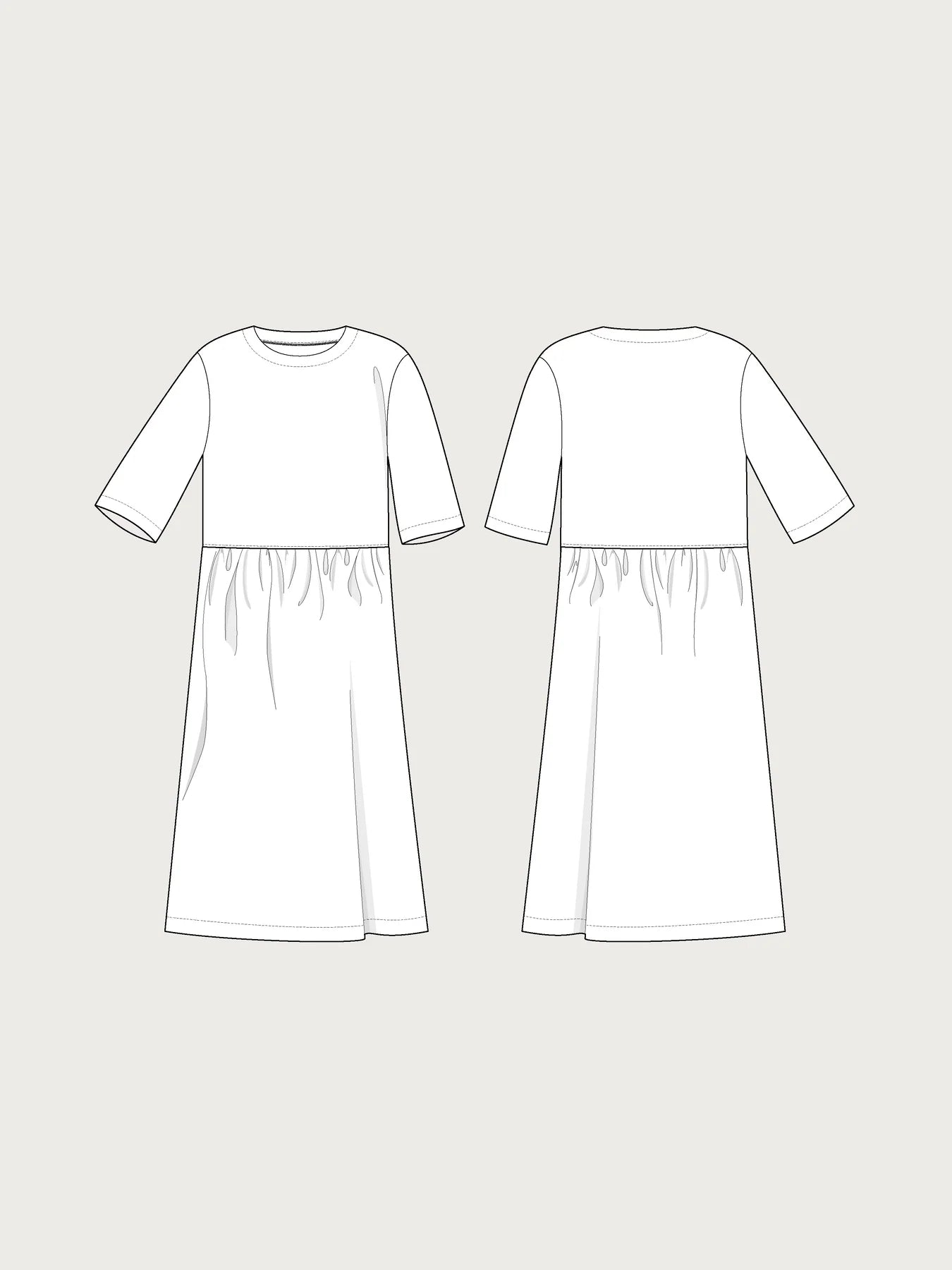 Papírový střih Regular Fit T-Shirt | Tričko