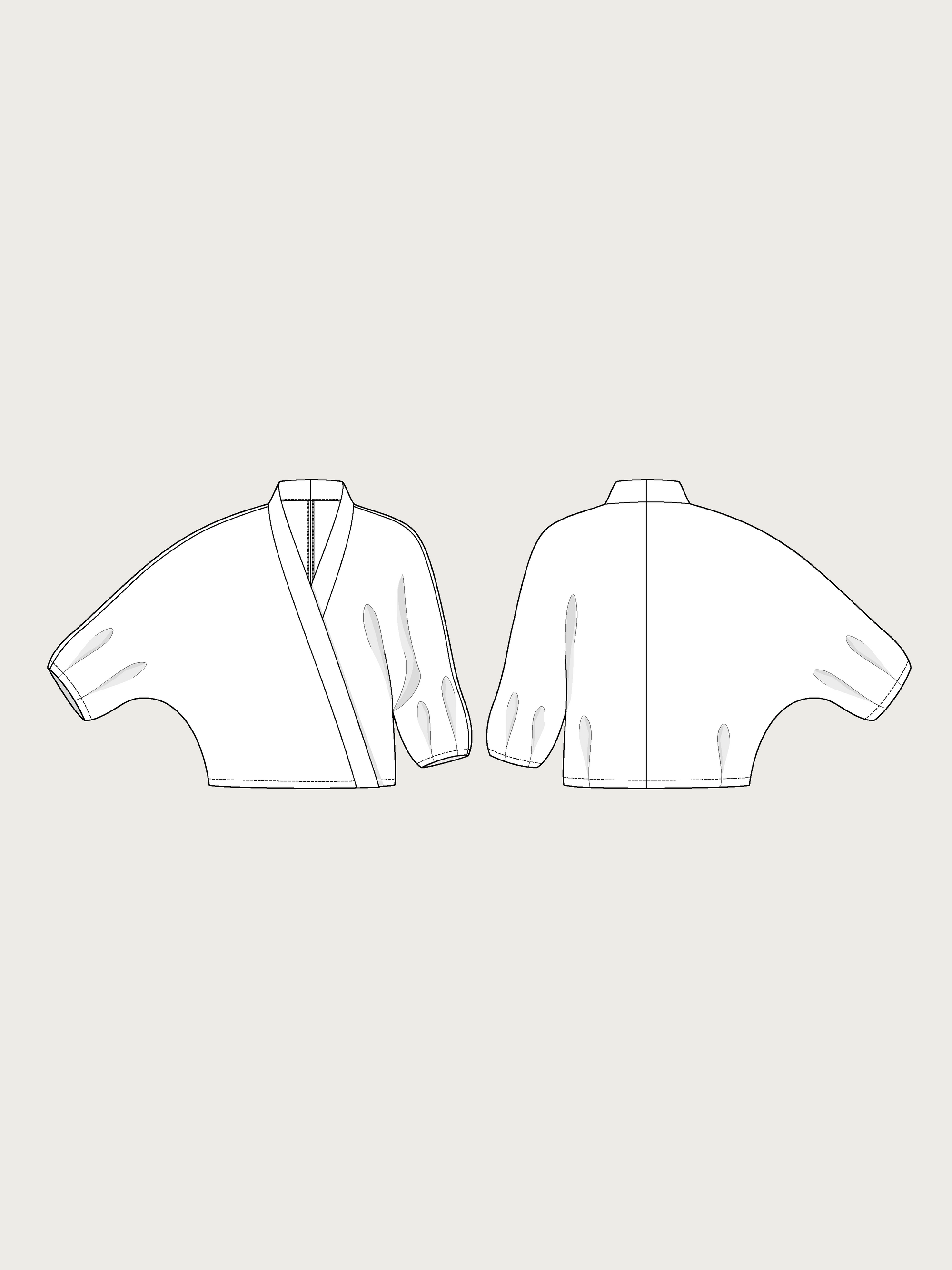 Papírový střih Cross-Over Shirt