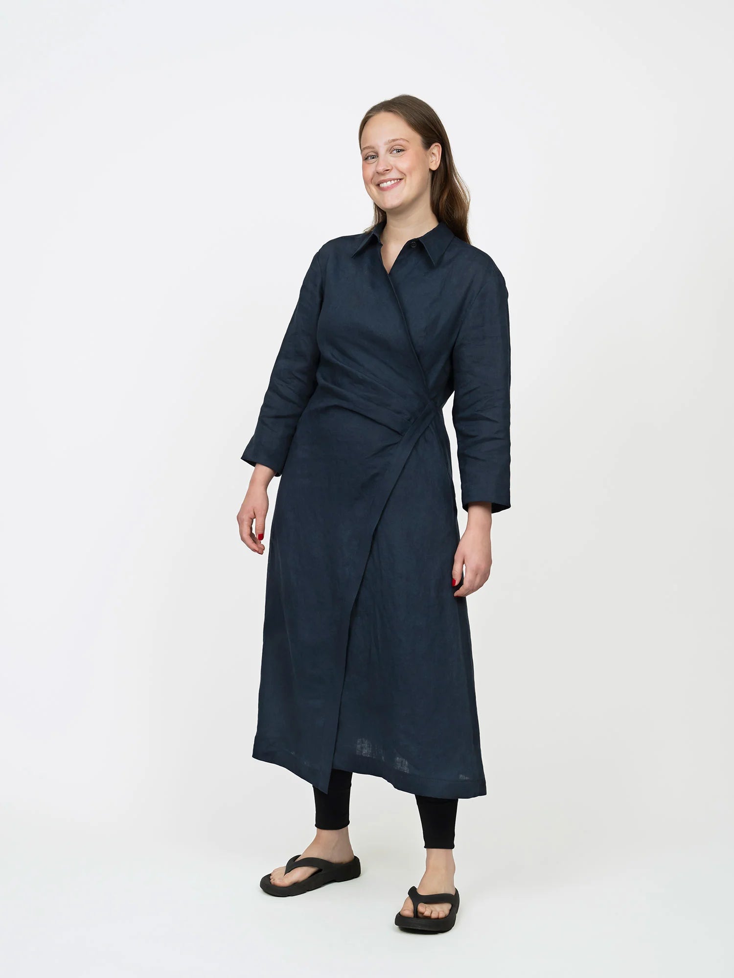 Papírový střih Wrap Dress | Šaty