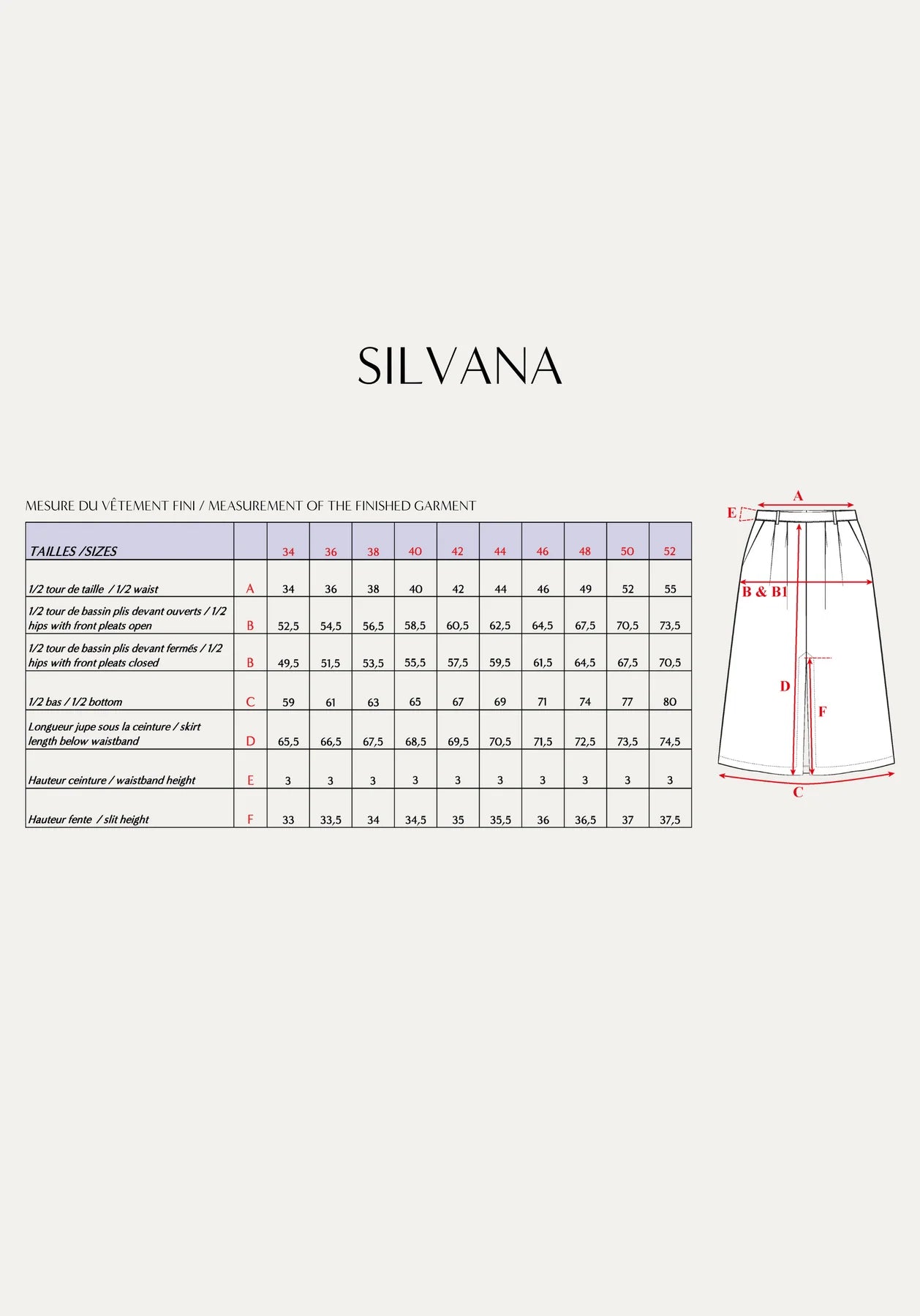 Papírový střih Silvana || Sukně
