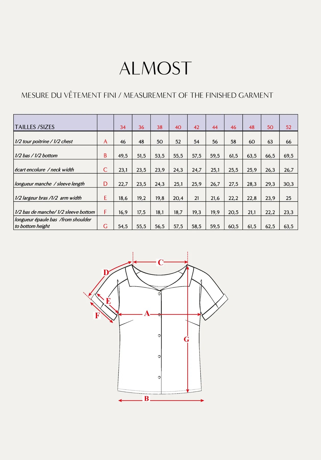 Papírový střih Almost || Halenka
