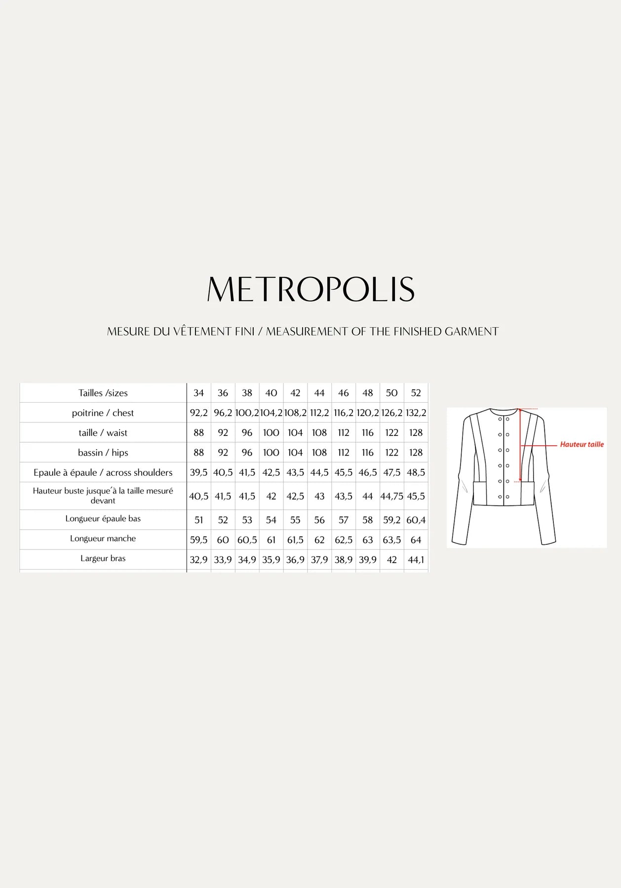 Papírový střih Metropolis Jacket || Bunda