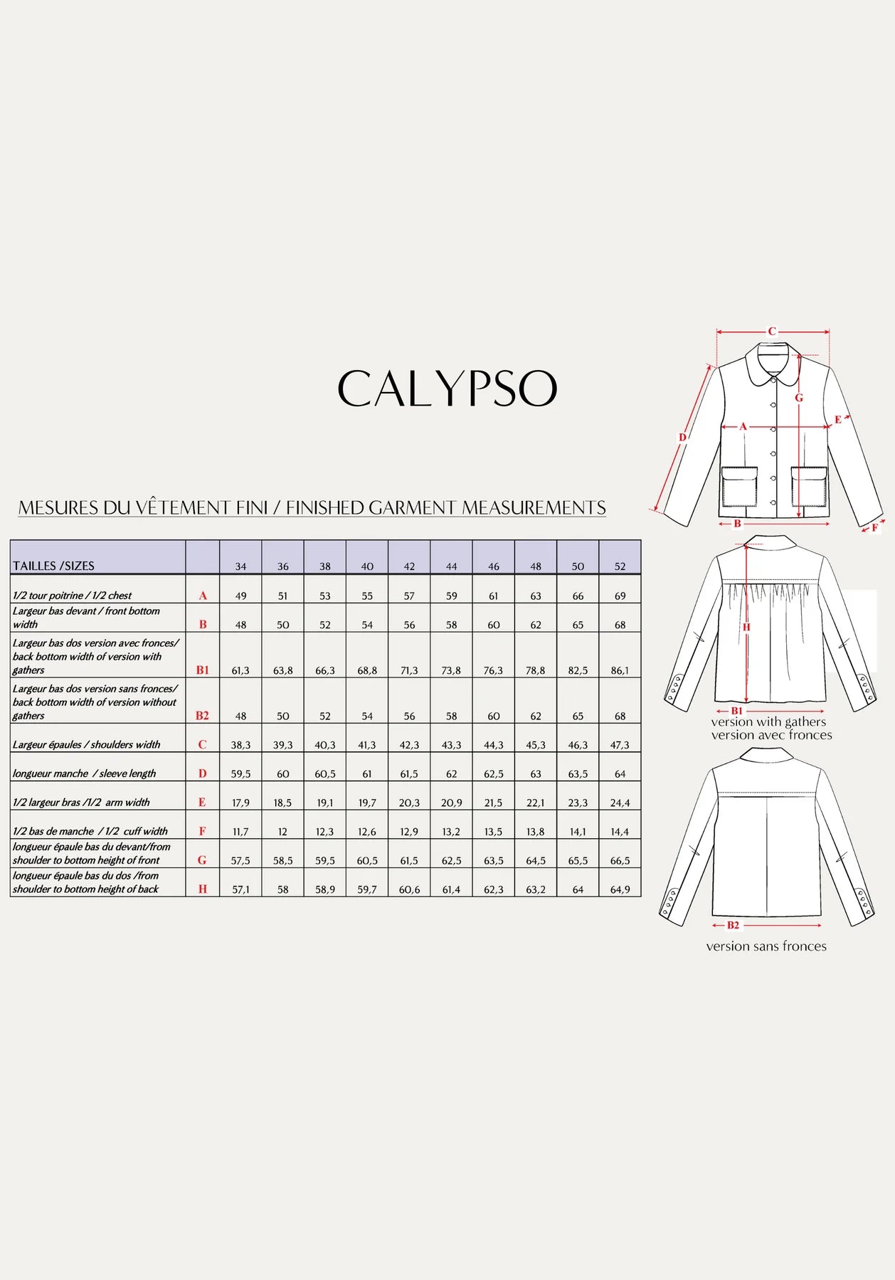 Papírový střih Calypso Coat || Bunda/kabátek