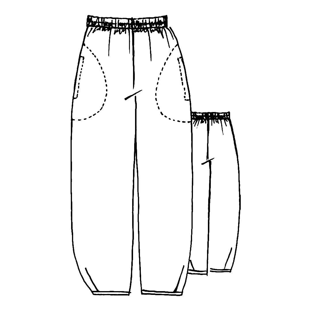 Papírový střih Demi Pants | Kalhoty