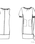 Papírový střih Rae Dress