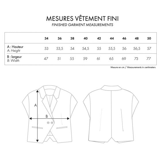 Papírový střih LA Veste Spencer || Vesta