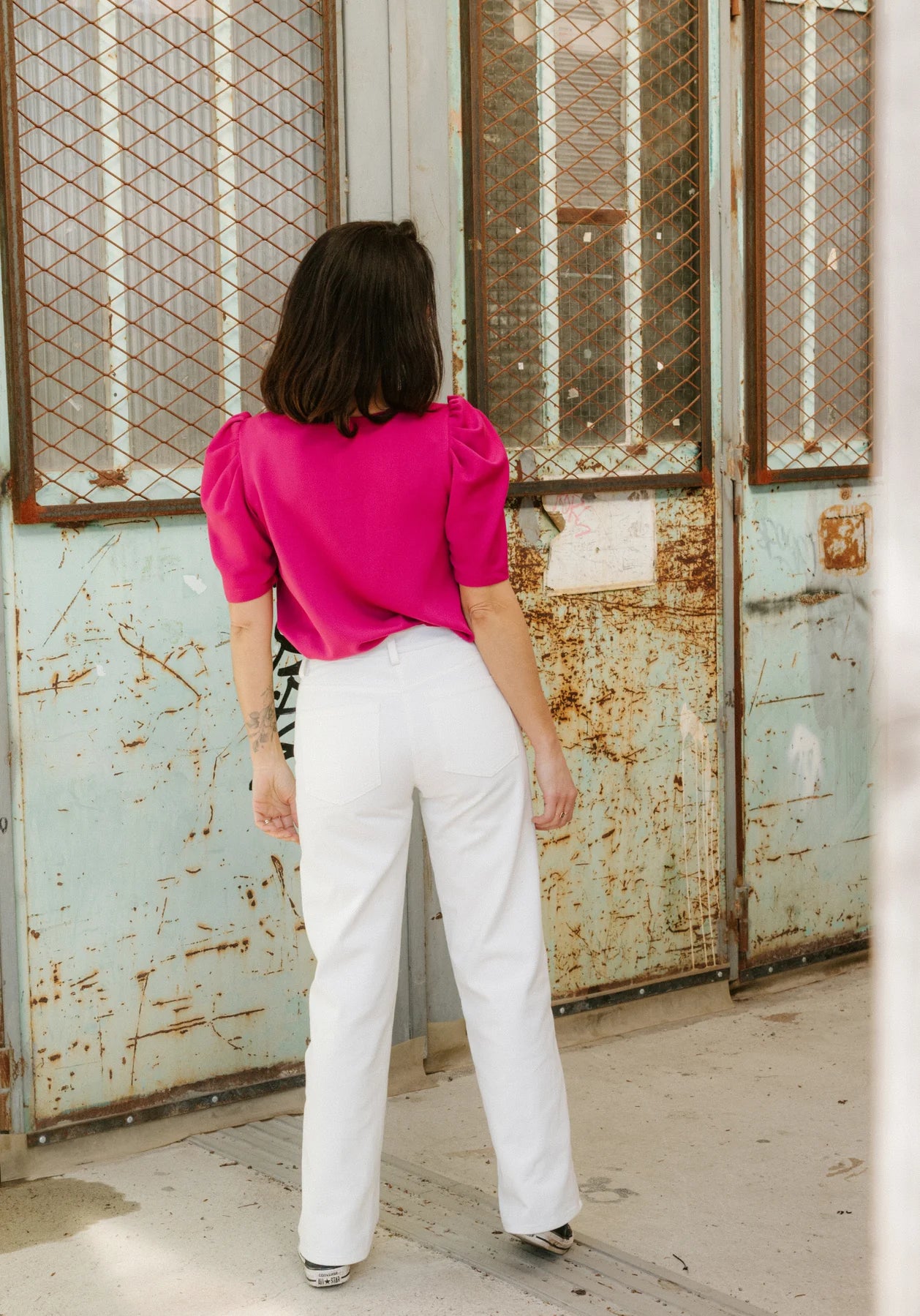 Papírový střih Worn Jeans || Kalhoty