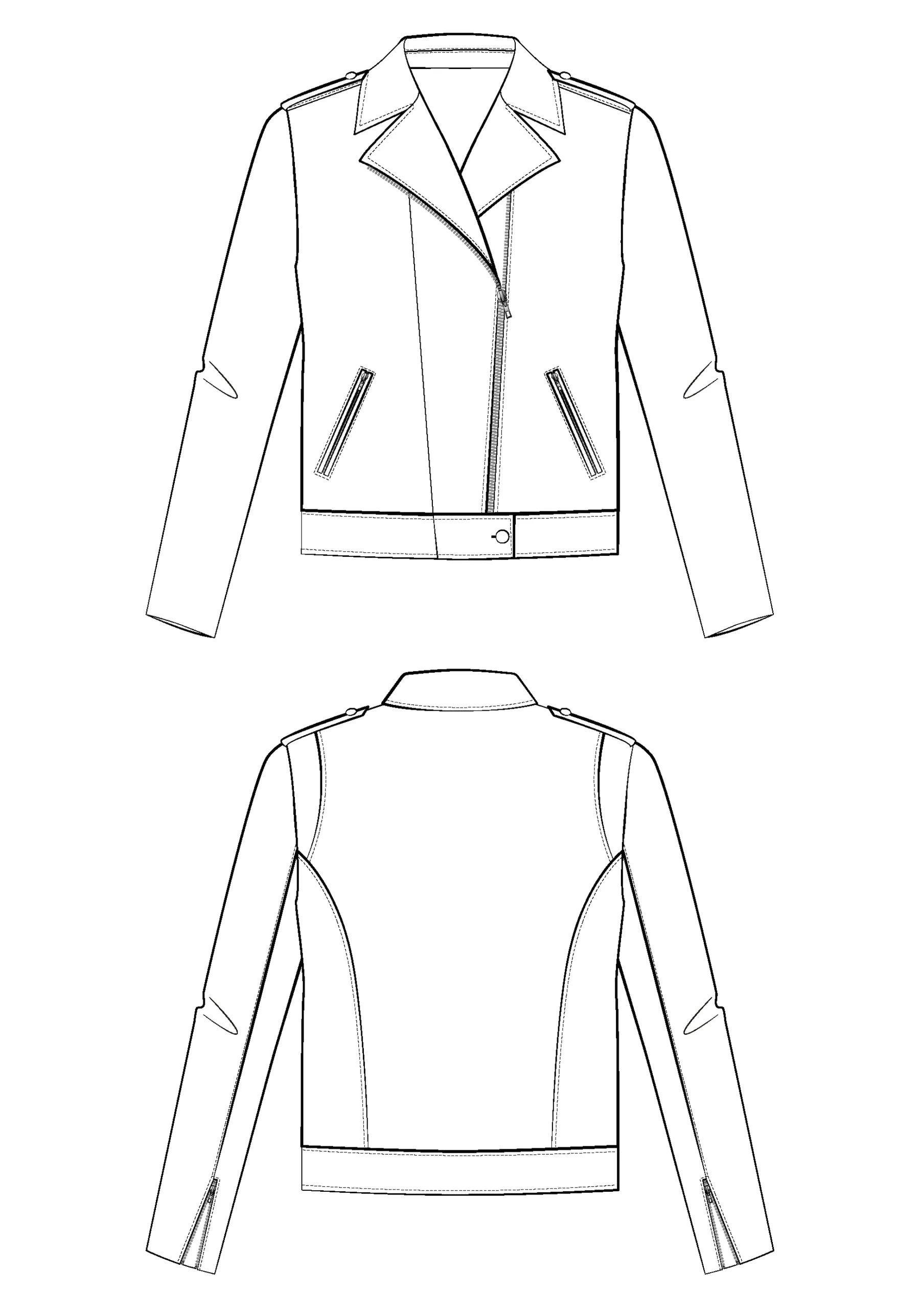 Papírový střih Misfit Perfecto|| Bunda