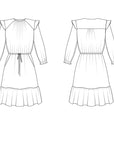 Papírový střih Davenport Dress