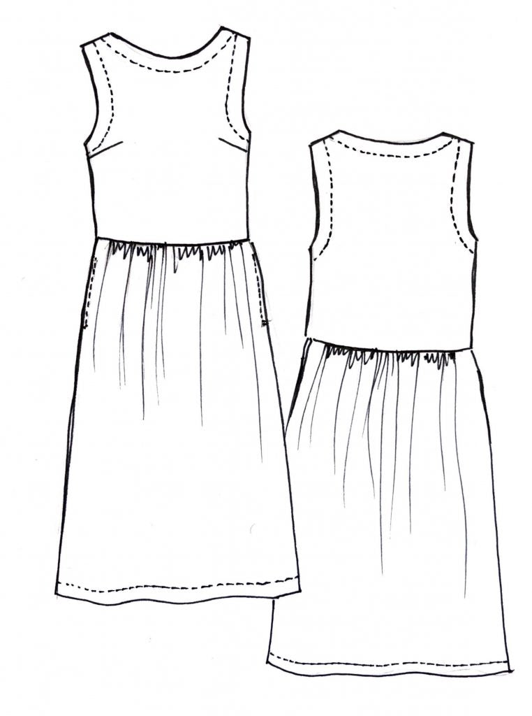 Bundle || Střihy Tessuti Rae Dress + Felicia Pinafore