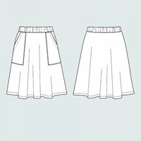 Papírový střih Elastic Waist Skirt Mini