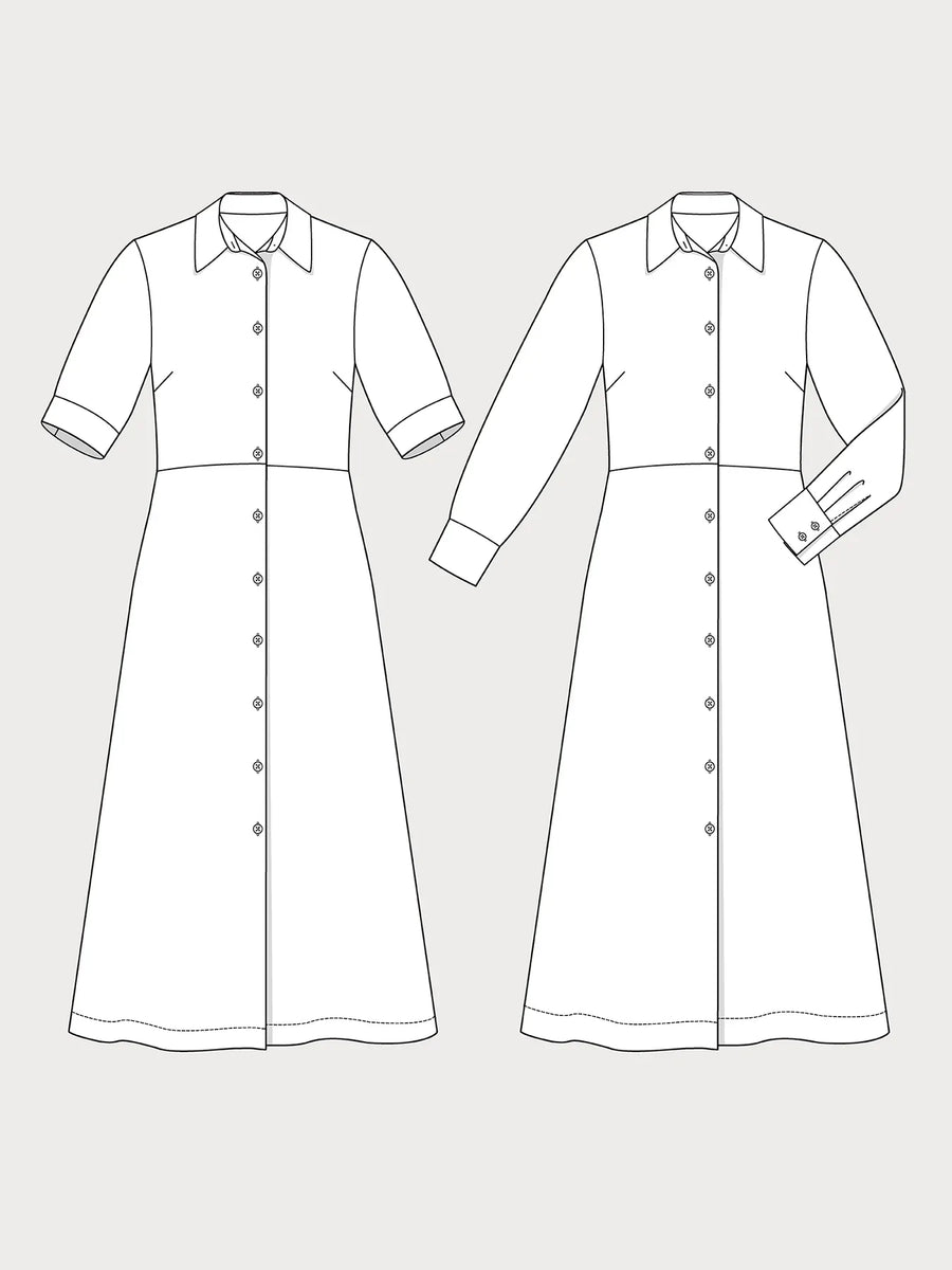 Papírový střih Shirt dress XS-L