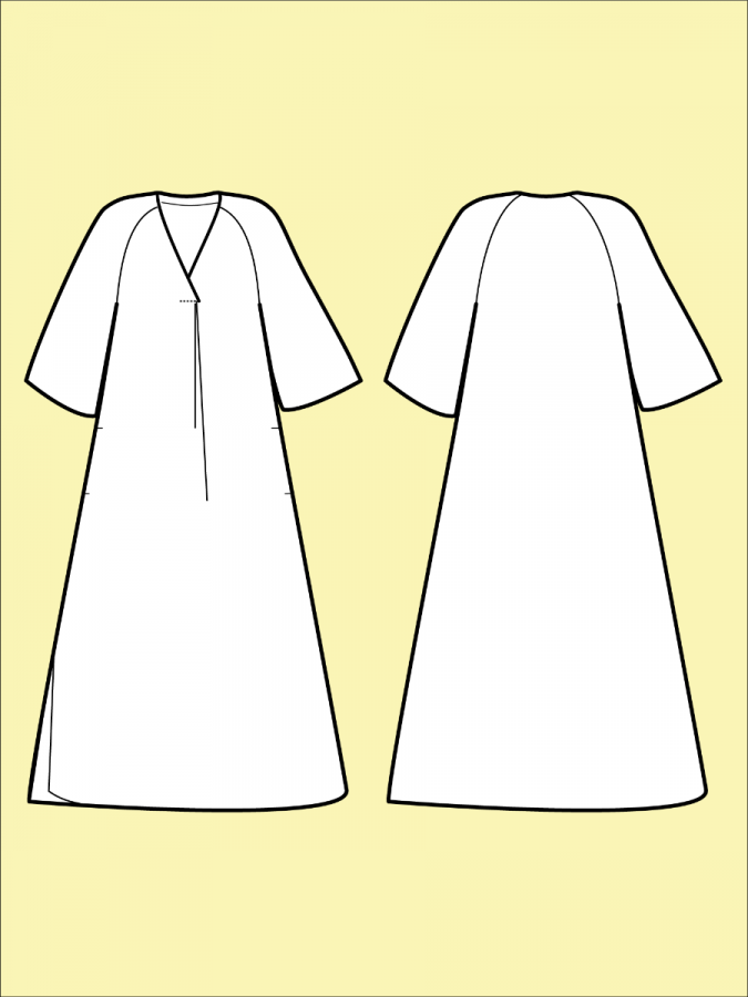 Papírový střih Kaftan Dress